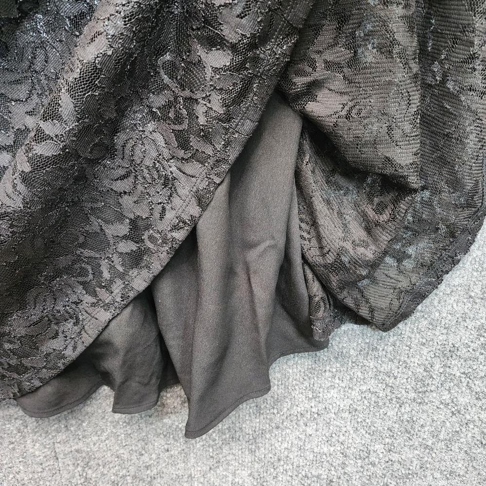 Torrid Womens Black Floral Lace Gothic Whimsigoth Fit Flare Party Dress Size 14 - Picture 7 of 11